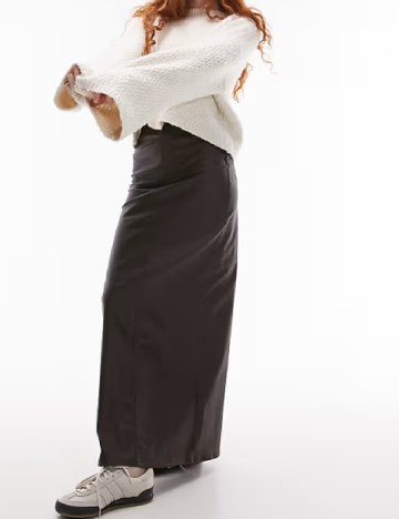 Fusta Top Shop, maro