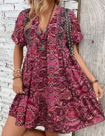 Rochie scurta SHEIN, roz