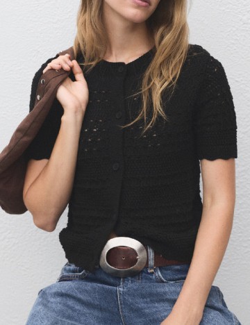 Cardigan Mango, negrun