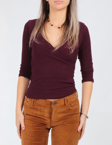 Bluza Bershka, pruna