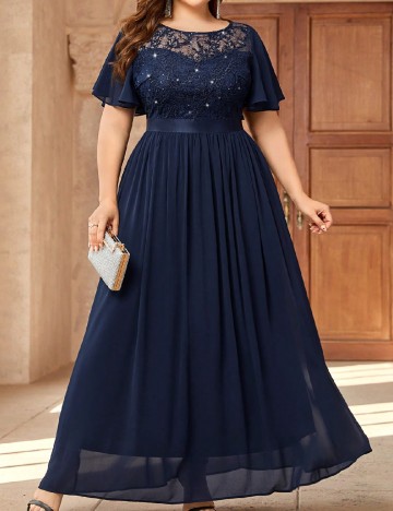 Rochie lunga SHEIN CURVE, albastru