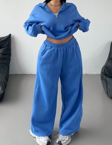 Compleu SHEIN CURVE, albastru