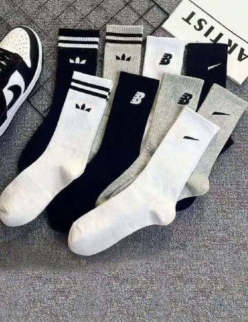 Set sosete 9 perechi SHEIN, mix culori