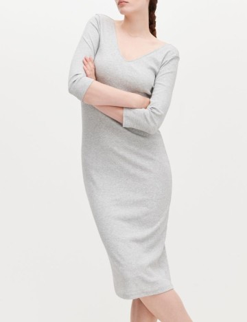 Rochie medie Reserved, gri, XS