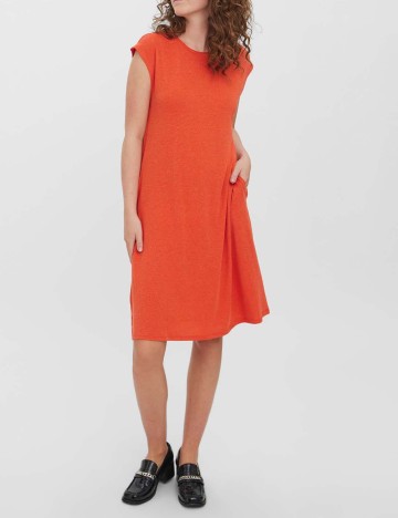 Rochie scurta Vero Moda, portocaliu
