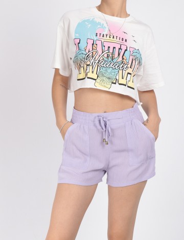 Pantaloni scurti Hailys, mov, XS