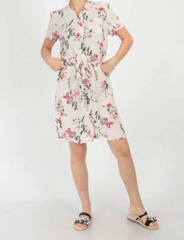 Rochie scurta Vila, crem