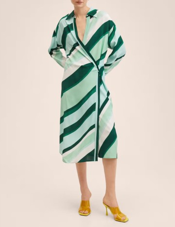 Rochie medie Mango, verde