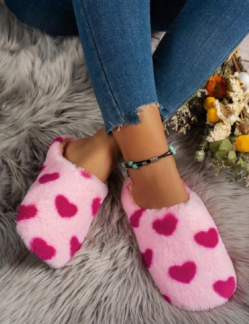 Papuci de Casa SHEIN, roz