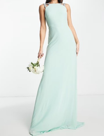 Rochie lunga TFNC London, verde
