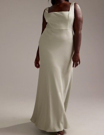 Rochie lunga ASOS Curve, gri