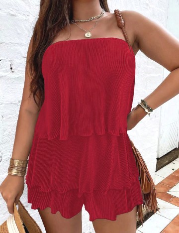 Compleu SHEIN CURVE, rosu