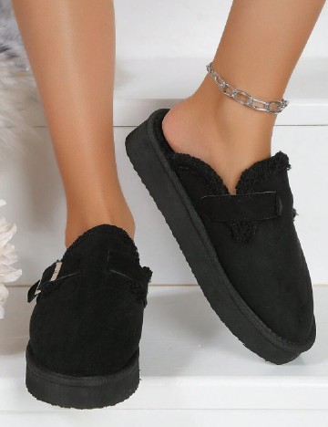 Papuci de Casa SHEIN, negru