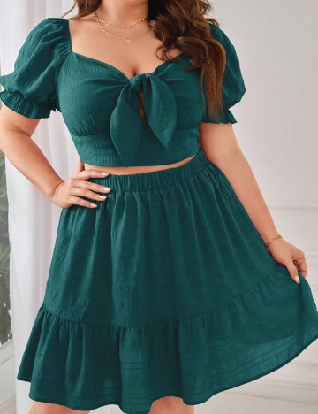 Compleu SHEIN CURVE, turcoaz