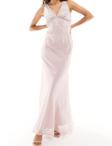 Rochie lunga ASOS, roz