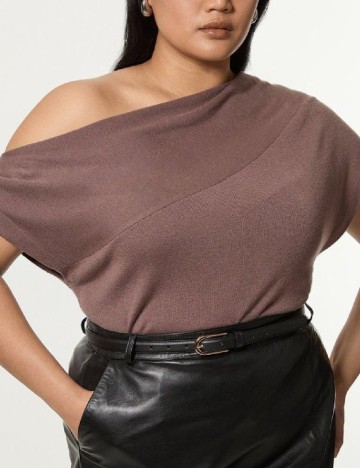 Bluza Karen Millen Plus Size, maro