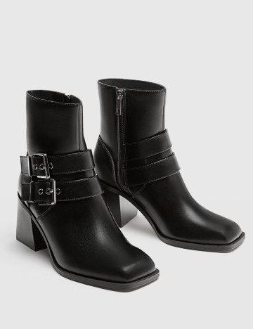 Botine Stradivarius, negru