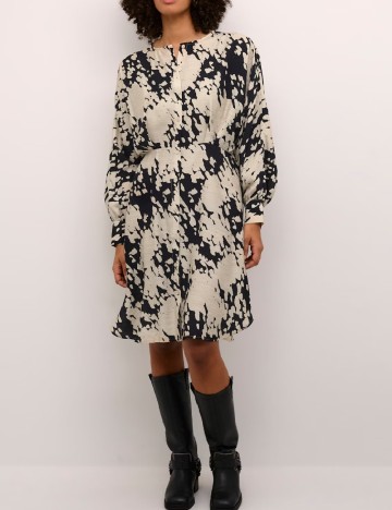Rochie scurta Kaffe, crem