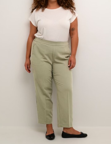 Pantaloni Kaffe Curve, verde