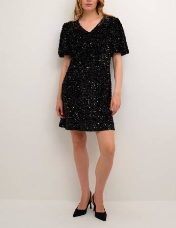Rochie scurta Cream, negru