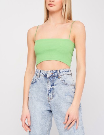 Top Zara, verde