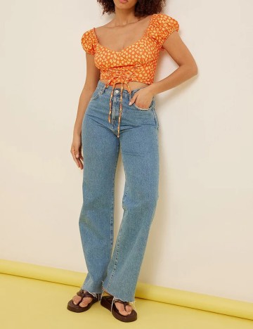 Top NA-KD, portocaliu, 34