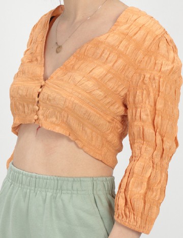 Top SHEIN, portocaliu, M