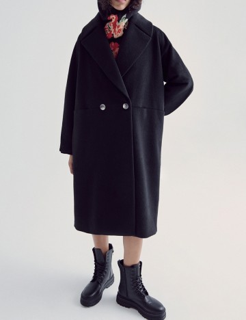 Palton Reserved, negru, M