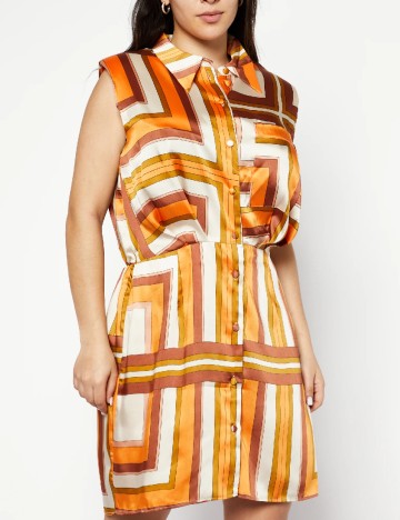 Rochie scurta River Island, portocaliu