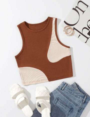 Top SHEIN CURVE, maro