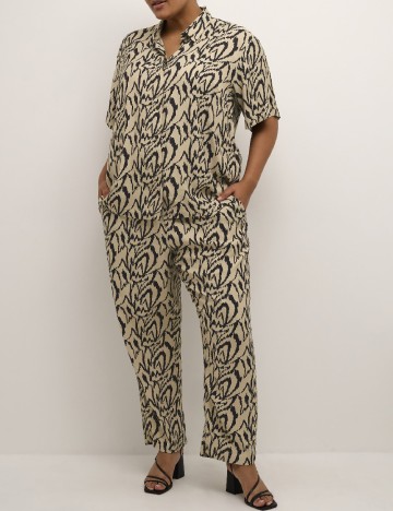 Camasa Kaffe Curve, crem