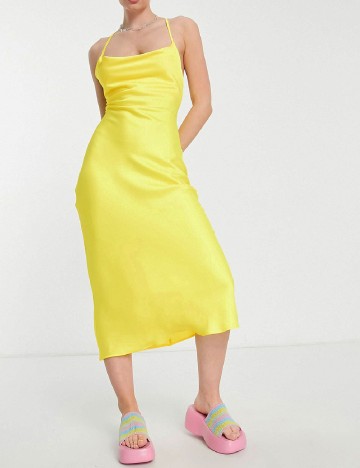 Rochie medie COLLUSION, galben