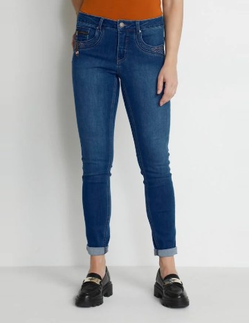 Blugi Cream, albastru