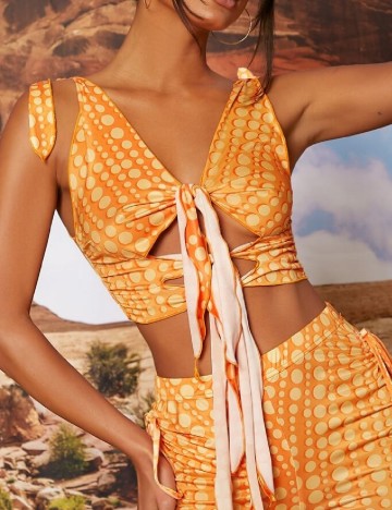 Top SHEIN, portocaliu