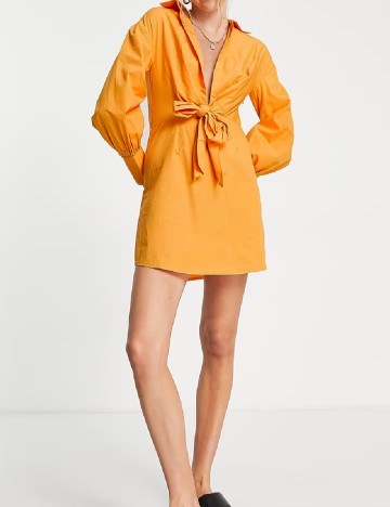 Rochie scurta River Island, portocaliu