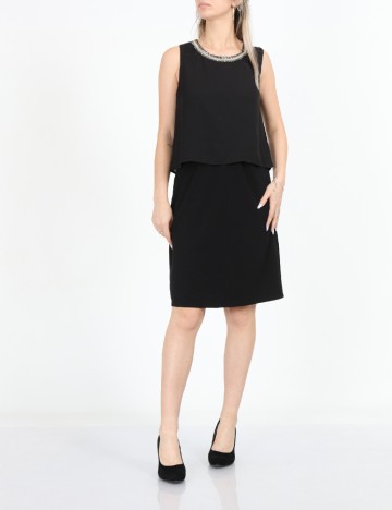 Rochie medie Vila, negru