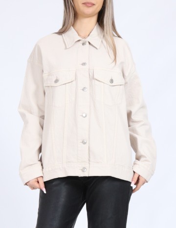 Jacheta Oversize Vero Moda, ecru