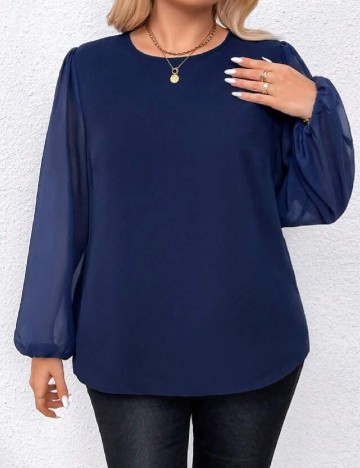 Bluza SHEIN CURVE, bleumarin