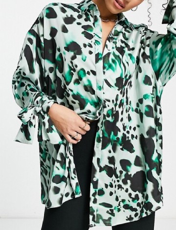 Camasa Oversize ASOS, verde