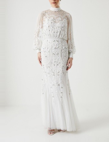 Rochie lunga Coast, ecru