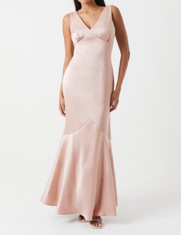 Rochie lunga Coast, roz pal