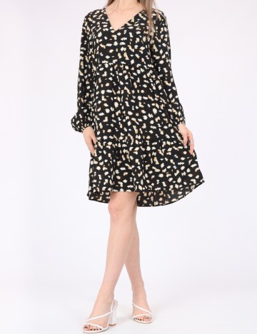 Rochie scurta Pieces, negru