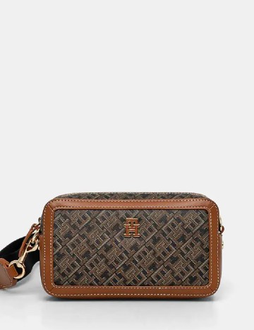 Geanta Tommy Hilfiger, maro/negru