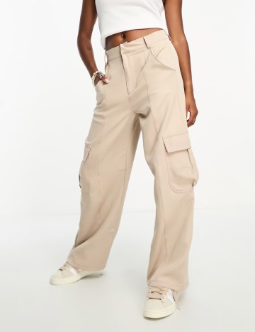 Pantaloni Heartbreak, crem