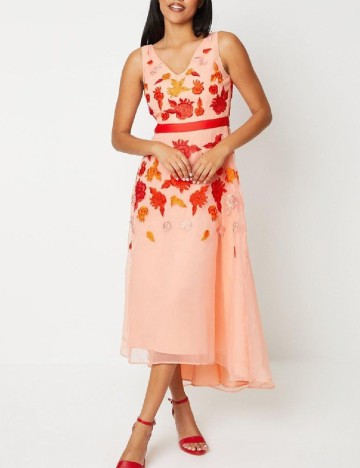 Rochie medie Coast, piersica