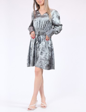 Rochie scurta Only, argintiu