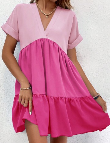 Rochie scurta SHEIN, roz