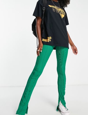 Pantaloni Top Shop, verde