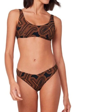 Sutien de baie Triumph, maro/negru
