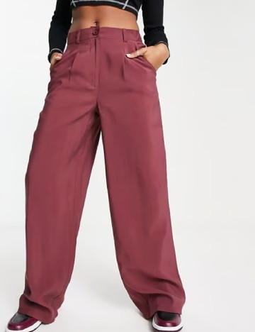 Pantaloni ASOS, roz pudra inchis